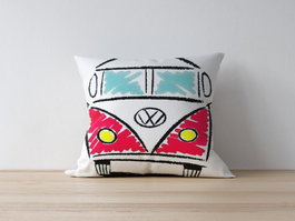 Aberto Design Funda de Cojín Multicolor 43 x 43 cm